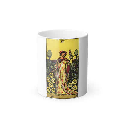 The 9 of Pentacles (Tarot Card) Color Changing Mug 11oz-11oz-The Sticker Space