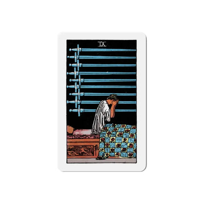 The 9 of Swords (Tarot Card) Refrigerator Magnet 2 Inch - The Sticker Space