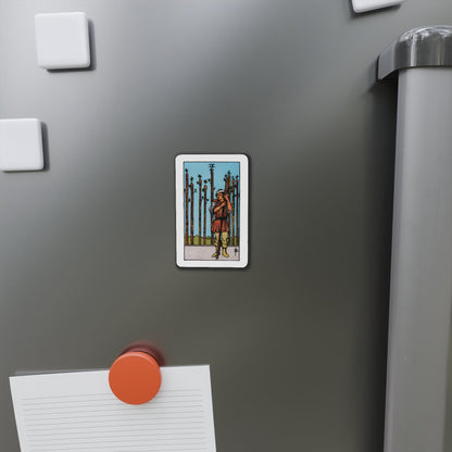 The 9 of Wands (Tarot Card) Die-Cut Magnet-The Sticker Space