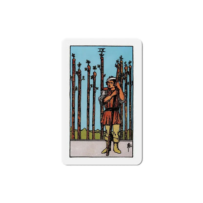 The 9 of Wands (Tarot Card) Refrigerator Magnet 6 Inch - The Sticker Space
