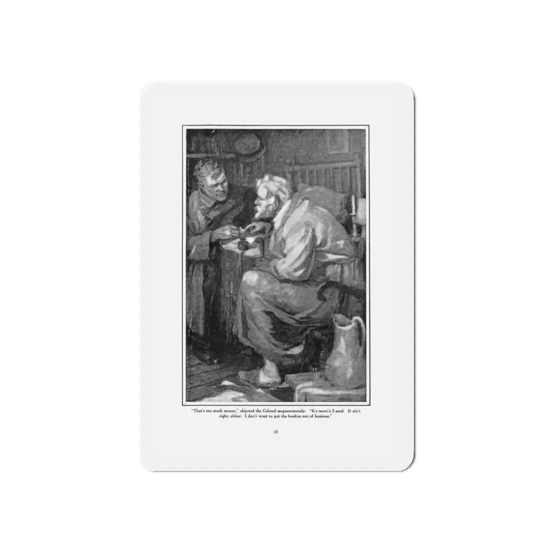 The A B C's of P's and Q's, Everybody's Magazine, May 1924 (Magazine Illustration) Refrigerator Magnet 5 Inch Die-Cut - The Sticker Space