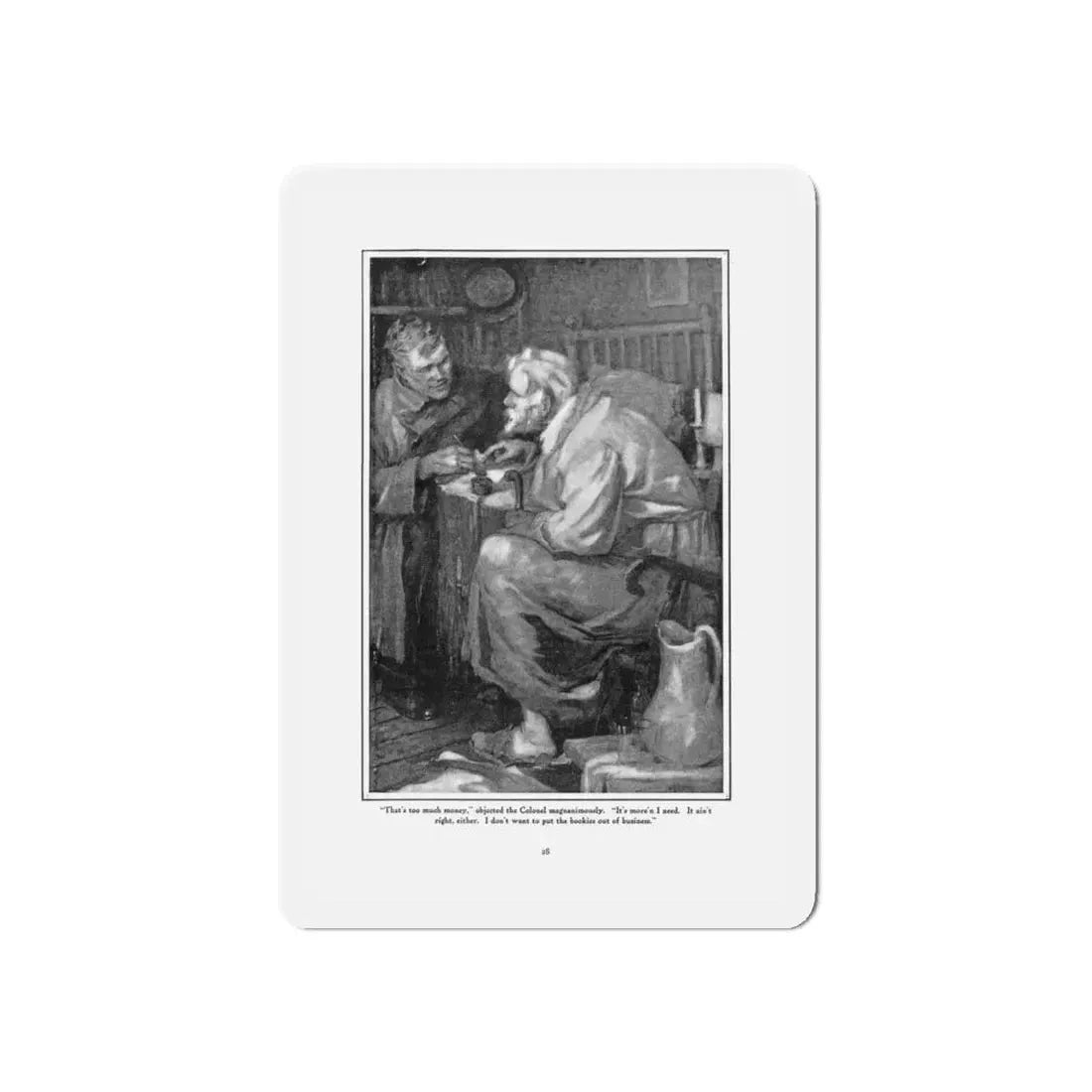 The A B C's of P's and Q's, Everybody's Magazine, May 1924 (Magazine Illustration) Refrigerator Magnet 6 Inch Die-Cut - The Sticker Space