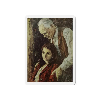 The Abiding Heart, Good Housekeeping, November 1969 (Magazine Illustration) Refrigerator Magnet 6 Inch Die-Cut - The Sticker Space