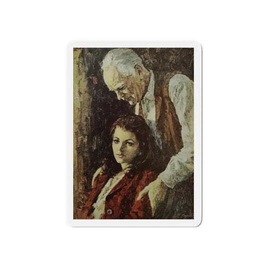 The Abiding Heart, Good Housekeeping, November 1969 (Magazine Illustration) Refrigerator Magnet 6 Inch Die-Cut - The Sticker Space