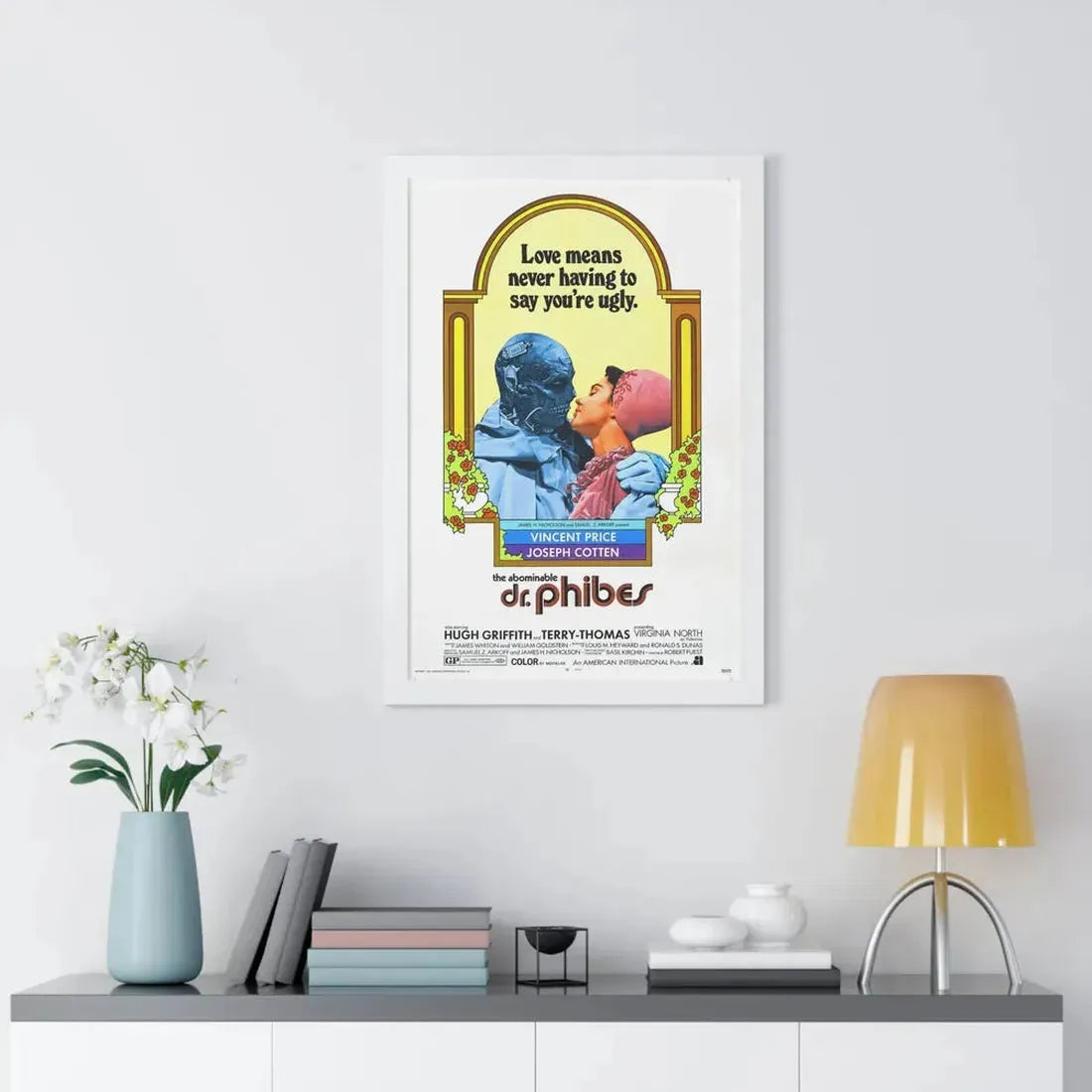 THE ABOMINABLE DR. PHIBES 1971 - Framed Movie Poster - The Sticker Space