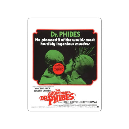 THE ABOMINABLE DR. PHIBES (2) 1971 Movie Poster STICKER Vinyl Die-Cut Decal 2 Inch - The Sticker Space