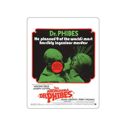 THE ABOMINABLE DR. PHIBES (2) 1971 Movie Poster STICKER Vinyl Die-Cut Decal 4 Inch - The Sticker Space