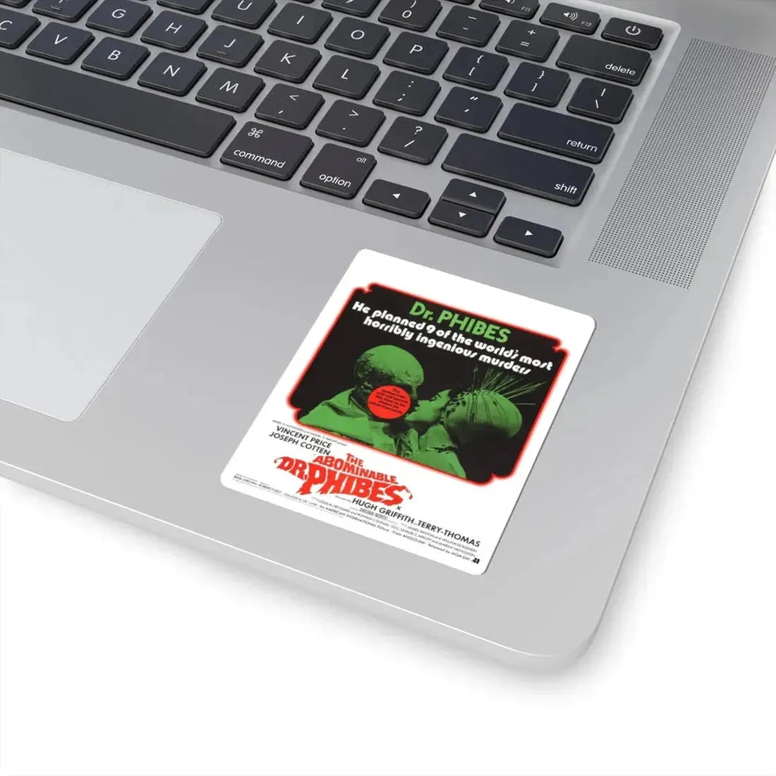 THE ABOMINABLE DR. PHIBES (2) 1971 Movie Poster - STICKER Vinyl Kiss-Cut Decal - The Sticker Space