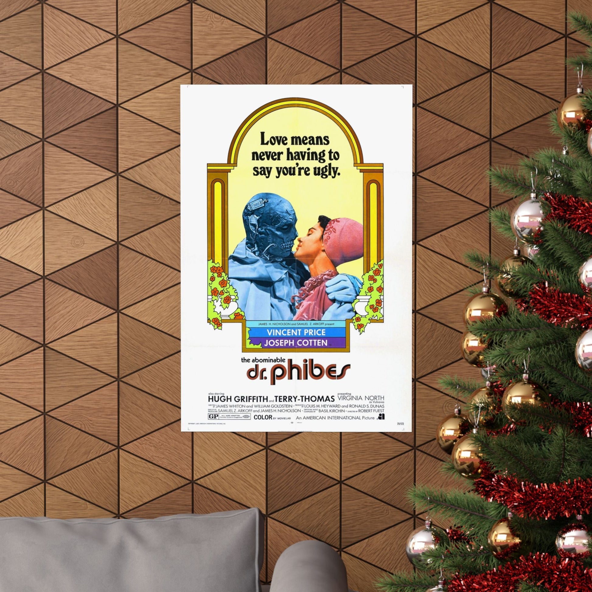 THE ABOMINABLE DR. PHIBES 1971 - Paper Movie Poster-The Sticker Space