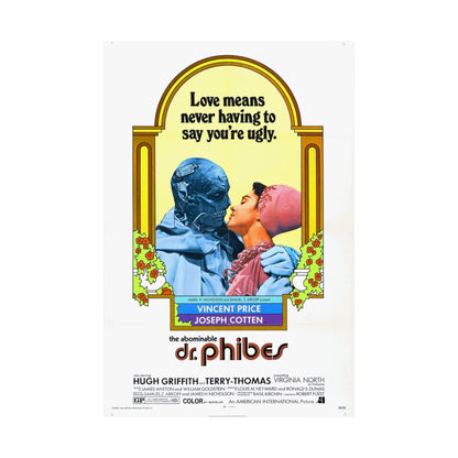 THE ABOMINABLE DR. PHIBES 1971 - Paper Movie Poster-The Sticker Space