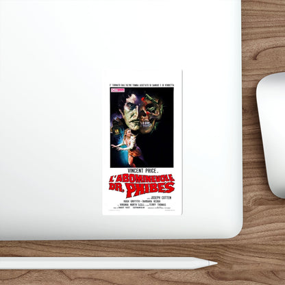 THE ABOMINABLE DR. PHIBES (3) 1971 Movie Poster STICKER Vinyl Die-Cut Decal-The Sticker Space