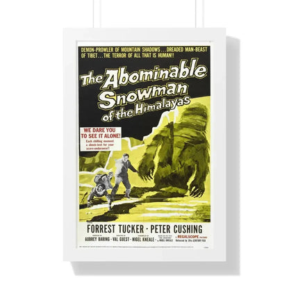 THE ABOMINABLE SNOWMAN 1957 - Framed Movie Poster 16″ x 24″ White - The Sticker Space