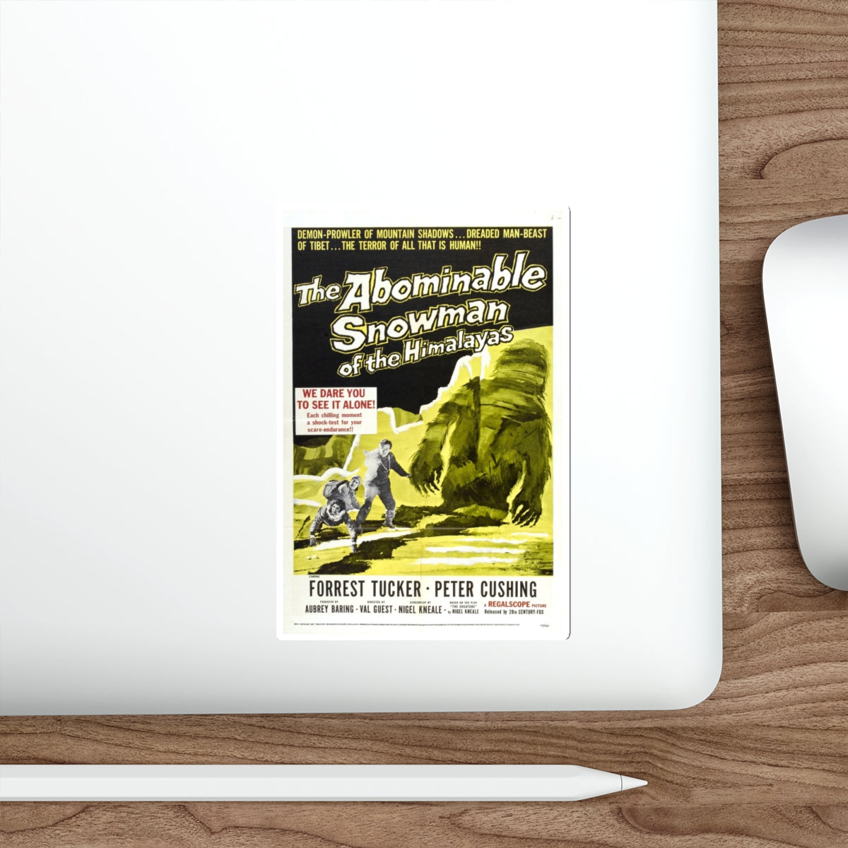 THE ABOMINABLE SNOWMAN 1957 Movie Poster STICKER Vinyl Die-Cut Decal-The Sticker Space