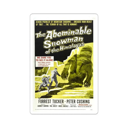 THE ABOMINABLE SNOWMAN 1957 Movie Poster - STICKER Vinyl Kiss-Cut Decal 4 Inch White - The Sticker Space