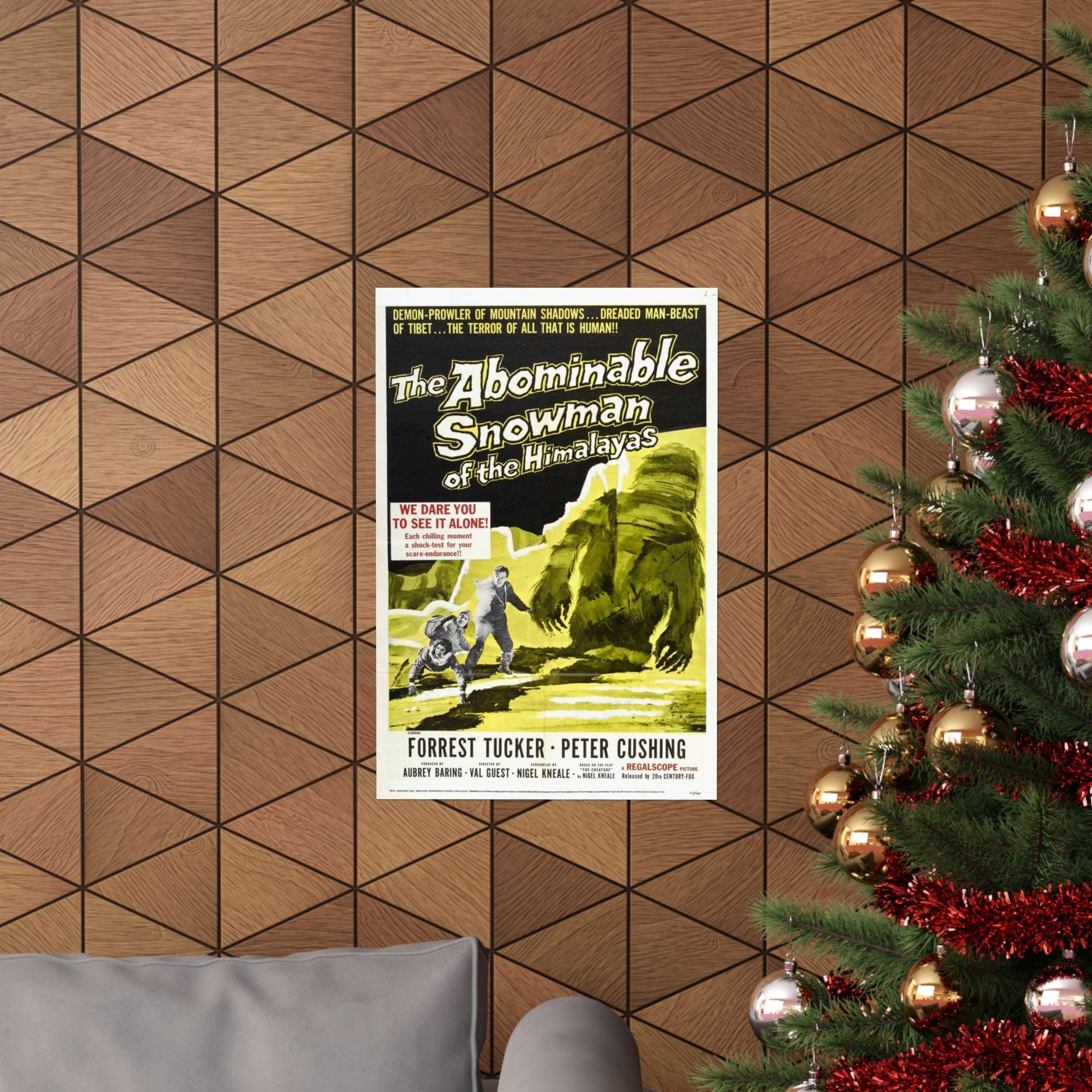 THE ABOMINABLE SNOWMAN 1957 - Paper Movie Poster-The Sticker Space