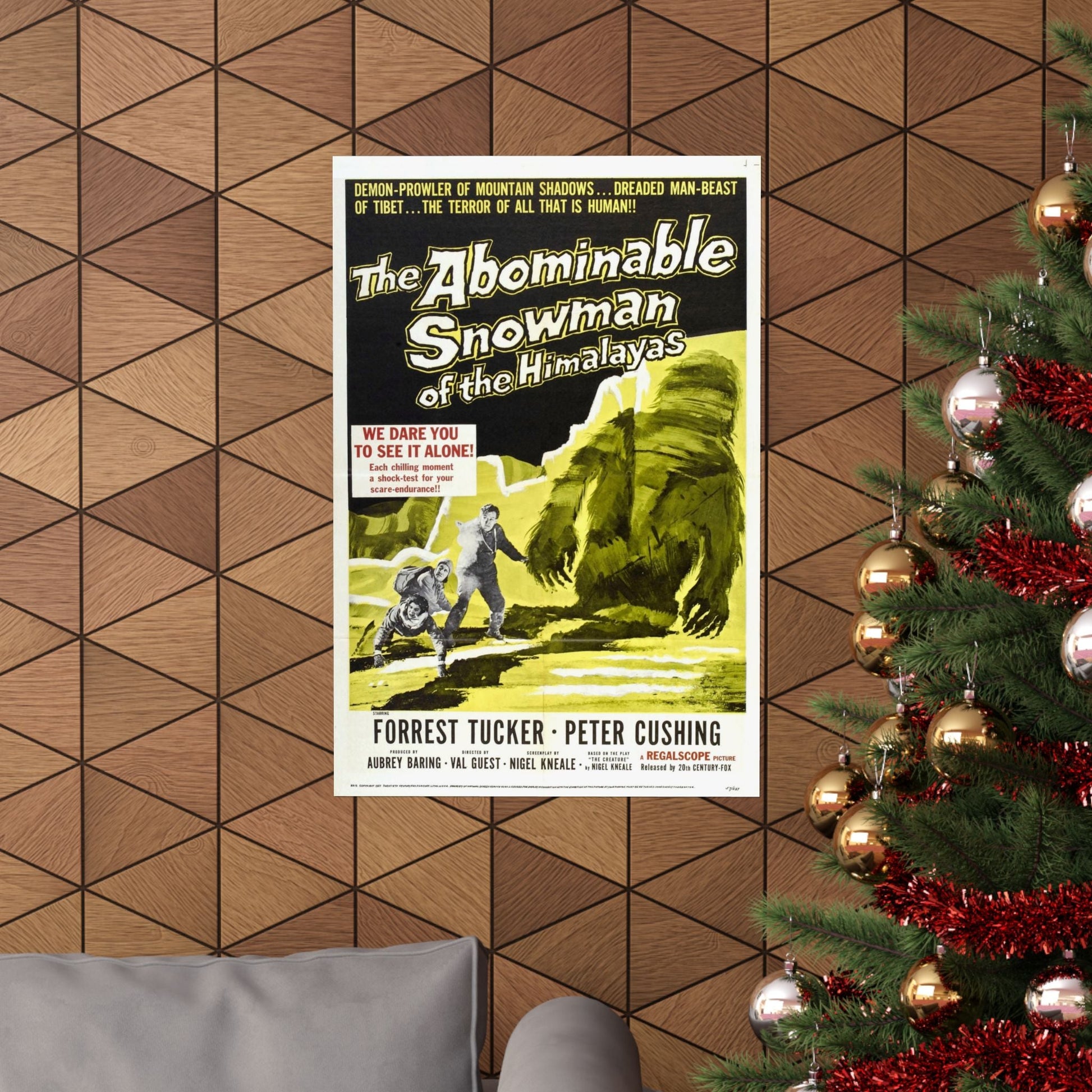 THE ABOMINABLE SNOWMAN 1957 - Paper Movie Poster-The Sticker Space