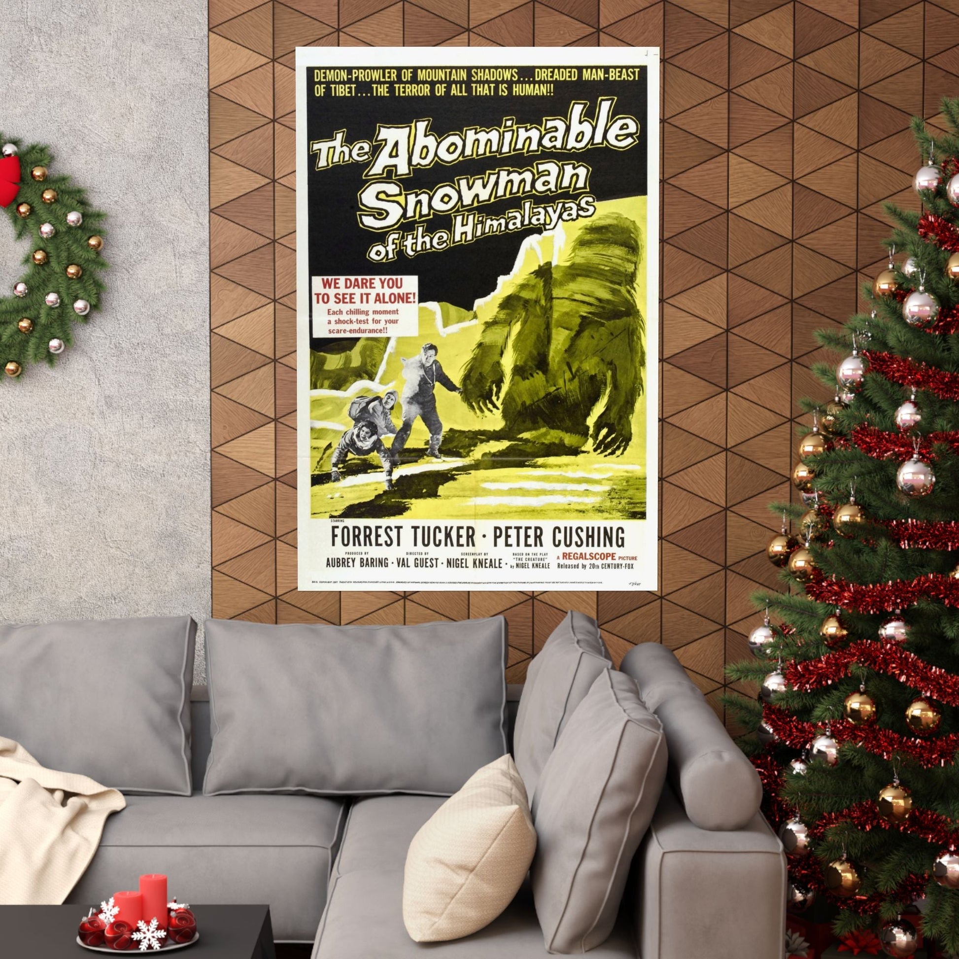 THE ABOMINABLE SNOWMAN 1957 - Paper Movie Poster-The Sticker Space