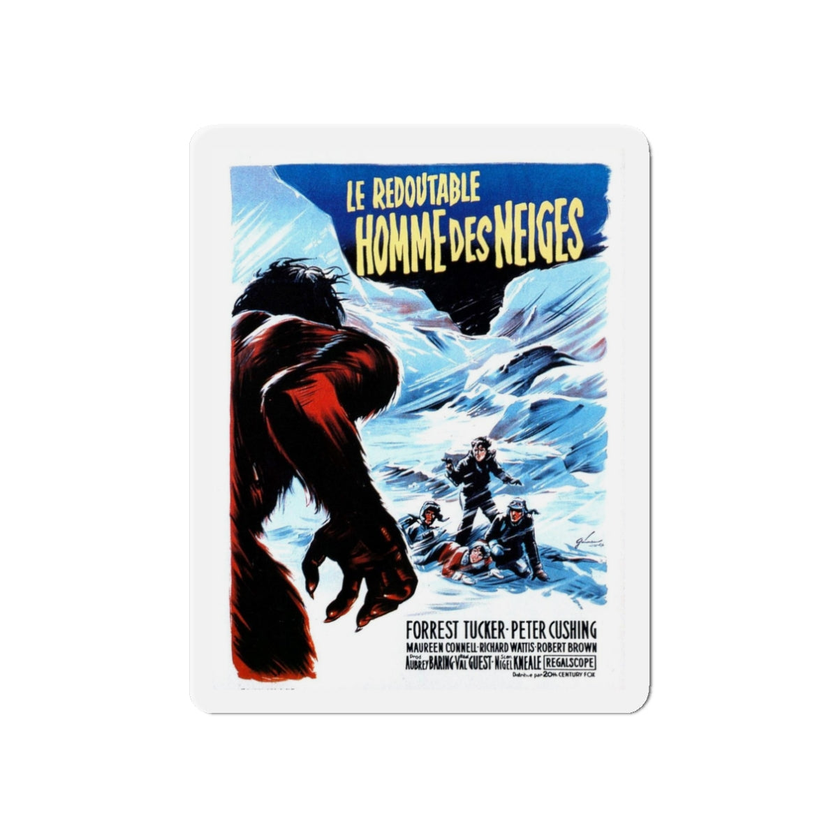 THE ABOMINABLE SNOWMAN (2) 1957 Movie Poster - Refrigerator Magnet-3" x 3"-The Sticker Space