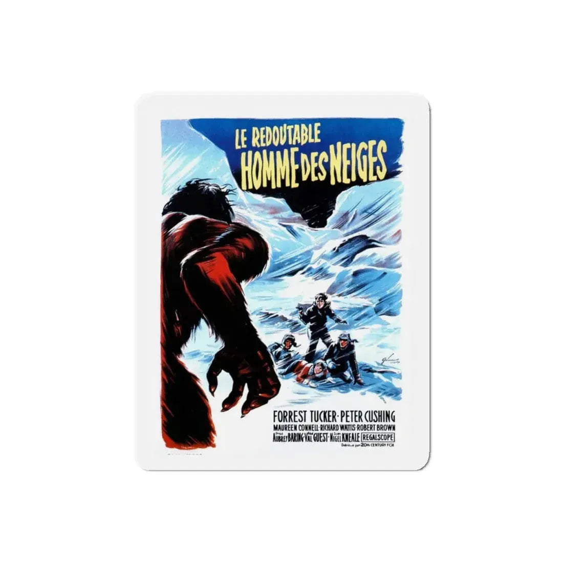 THE ABOMINABLE SNOWMAN (2) 1957 Movie Poster - Refrigerator Magnet 6 Inch Die-Cut - The Sticker Space