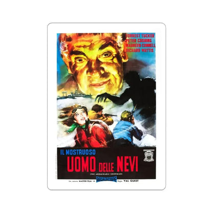 THE ABOMINABLE SNOWMAN (SPANISH) 1957 Movie Poster - STICKER Vinyl Kiss-Cut Decal 4 Inch White - The Sticker Space