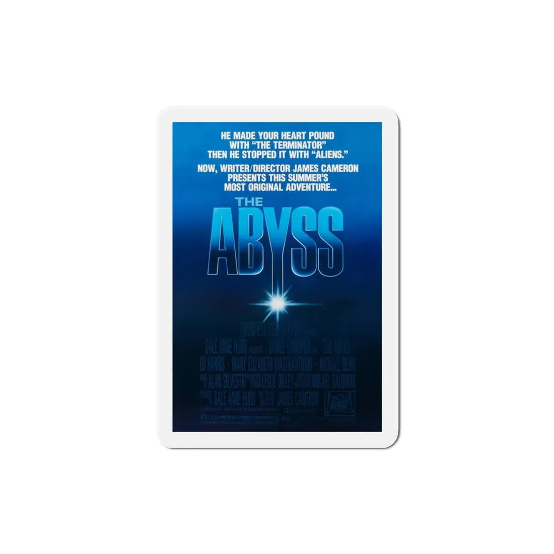 The Abyss 1989 Movie Poster Refrigerator Magnet 3 Inch - The Sticker Space