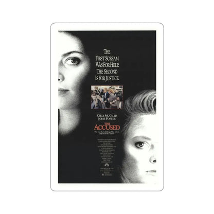 The Accused 1988 Movie Poster STICKER Vinyl Die-Cut Decal 3 Inch - The Sticker Space