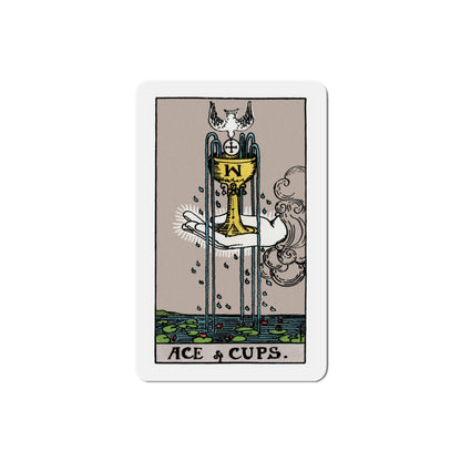 The Ace of Cups (Tarot Card) Die-Cut Magnet-3 Inch-The Sticker Space