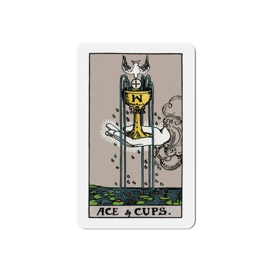 The Ace of Cups (Tarot Card) Refrigerator Magnet 2 Inch - The Sticker Space