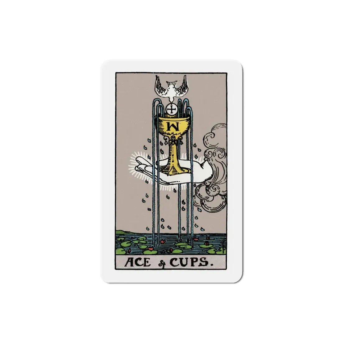 The Ace of Cups (Tarot Card) Refrigerator Magnet 3 Inch - The Sticker Space