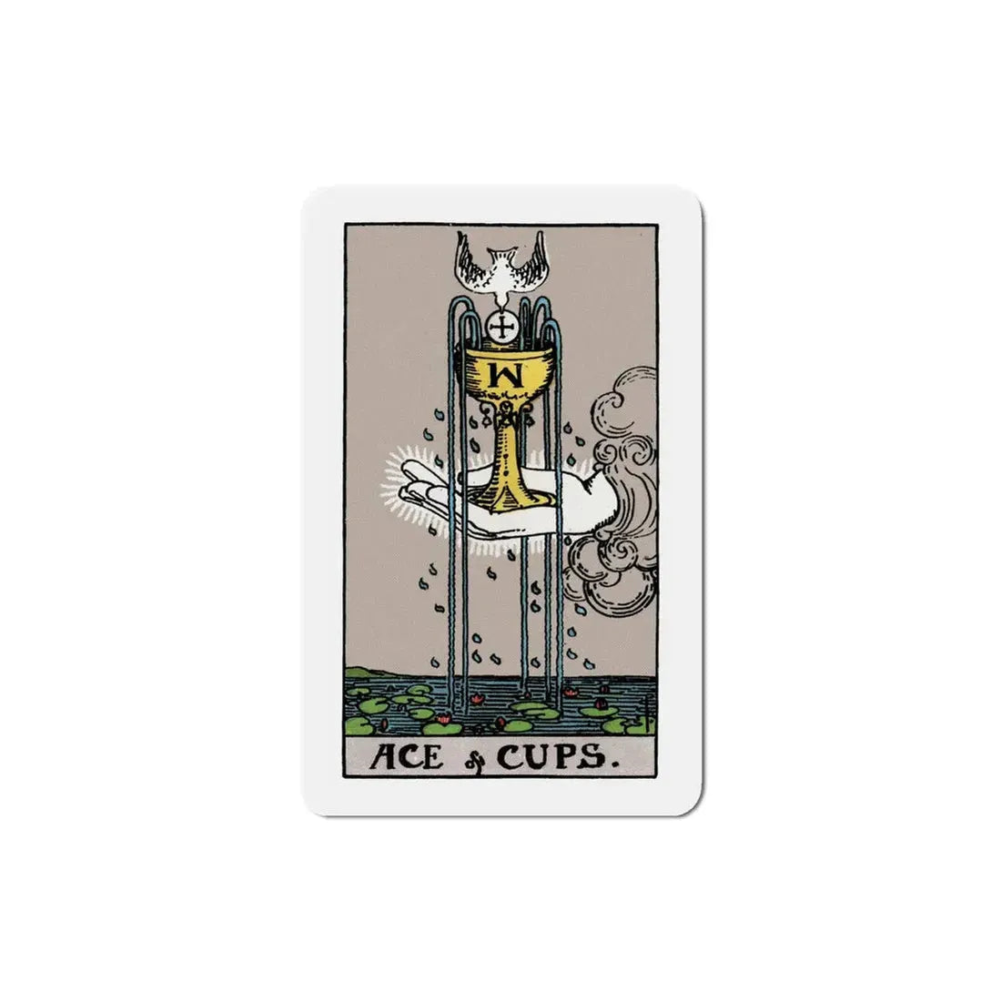 The Ace of Cups (Tarot Card) Refrigerator Magnet 5 Inch - The Sticker Space
