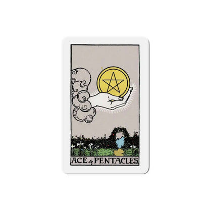 The Ace of Pentacles (Tarot Card) Refrigerator Magnet 3 Inch - The Sticker Space