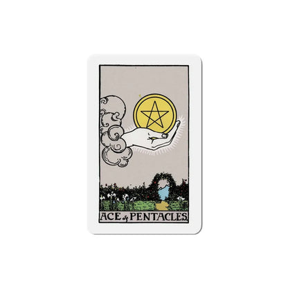 The Ace of Pentacles (Tarot Card) Refrigerator Magnet 6 Inch - The Sticker Space