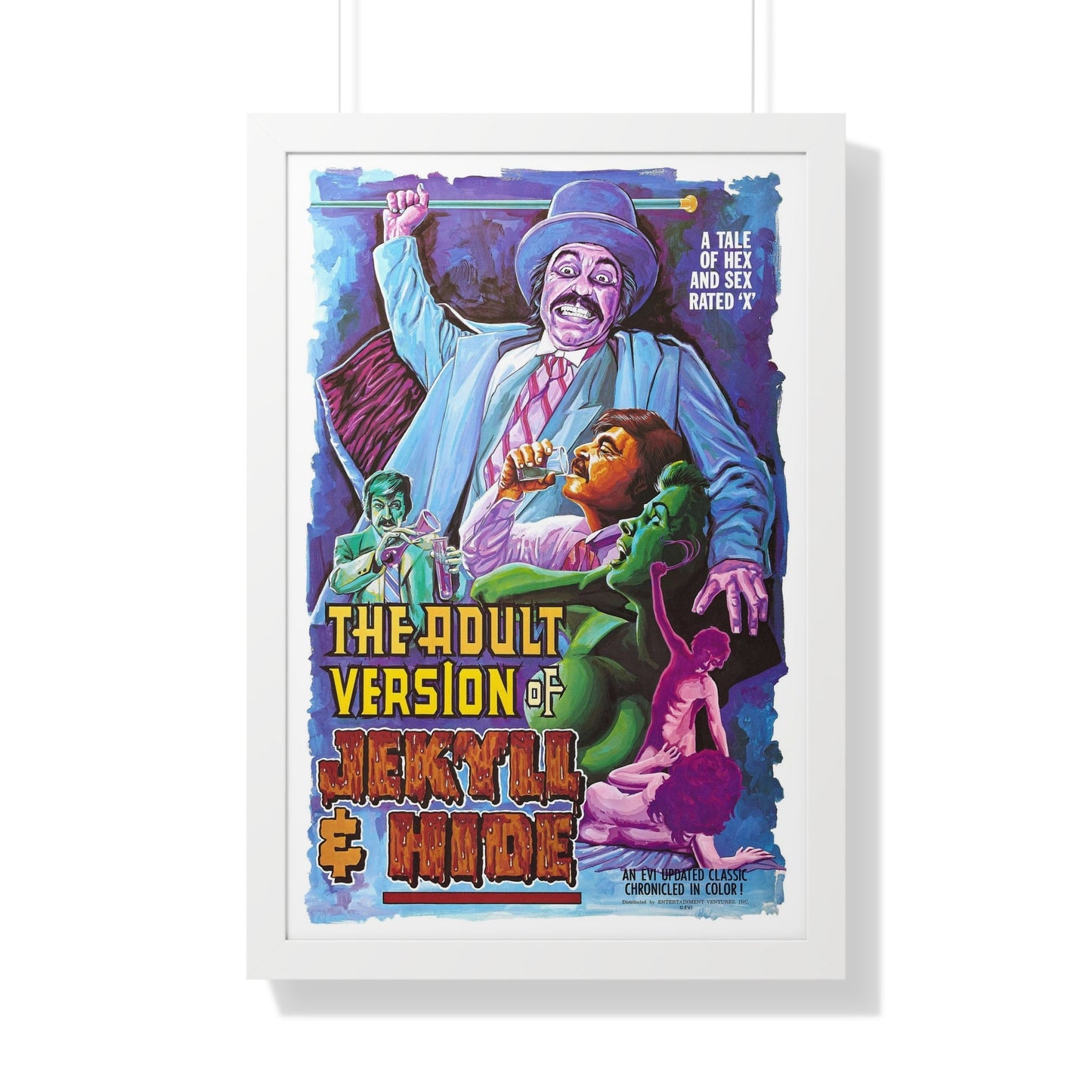 THE ADULT VERSION OF JEKYLL AND HIDE 1971 - Framed Movie Poster-20" x 30"-The Sticker Space