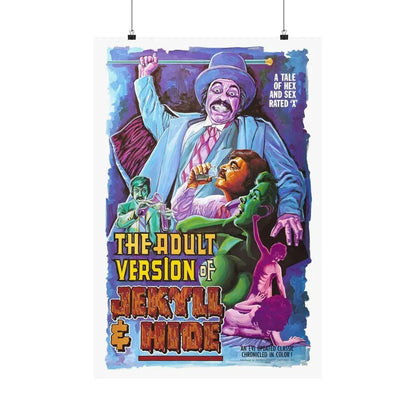 THE ADULT VERSION OF JEKYLL AND HIDE 1971 - Paper Movie Poster 20″ x 30″ Matte - The Sticker Space