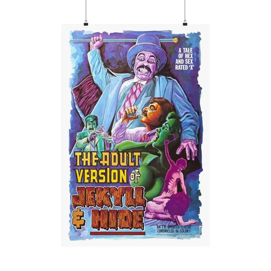 THE ADULT VERSION OF JEKYLL AND HIDE 1971 - Paper Movie Poster 24″ x 36″ Matte - The Sticker Space