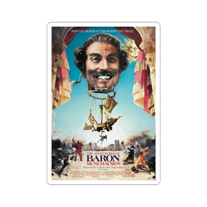 The Adventures of Baron Munchausen 1989 Movie Poster STICKER Vinyl Die-Cut Decal 4 Inch - The Sticker Space