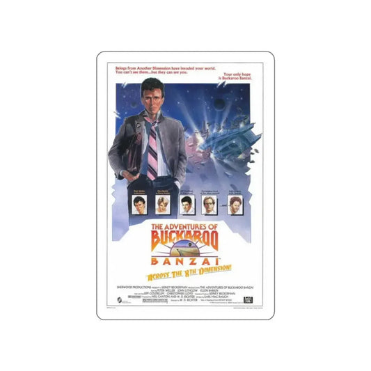 THE ADVENTURES OF BUCKAROO BANZAI ACROSS THE 8TH DIMENSION 1984 Movie Poster STICKER Vinyl Die-Cut Decal 2 Inch - The Sticker Space