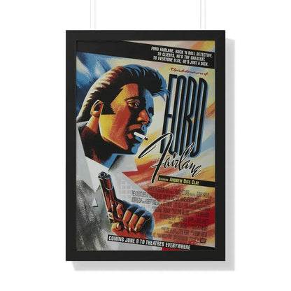 THE ADVENTURES OF FORD FAIRLANE 1990 - Framed Movie Poster 20" x 30" Black - The Sticker Space