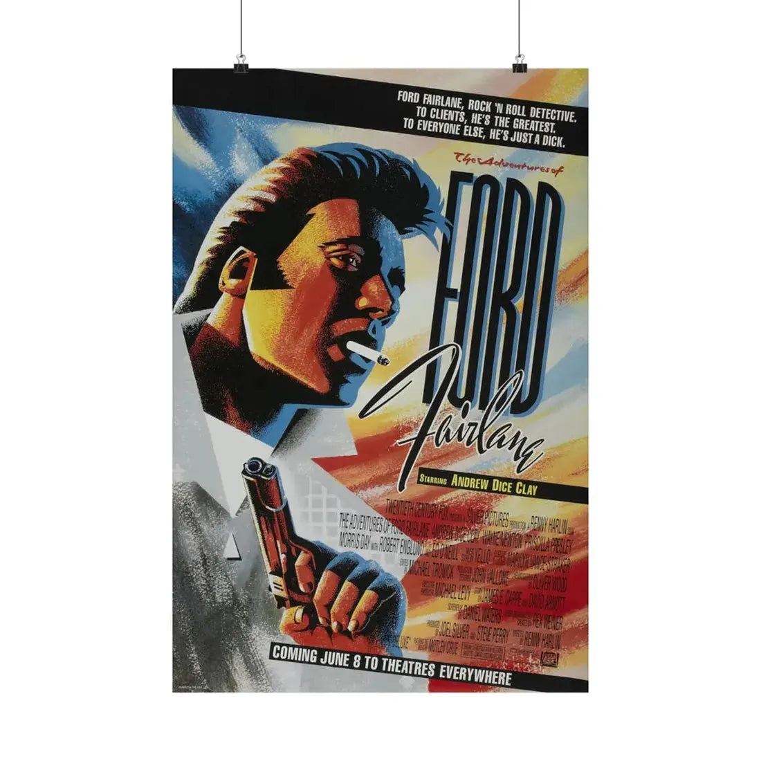 THE ADVENTURES OF FORD FAIRLANE 1990 - Paper Movie Poster 20″ x 30″ Matte - The Sticker Space