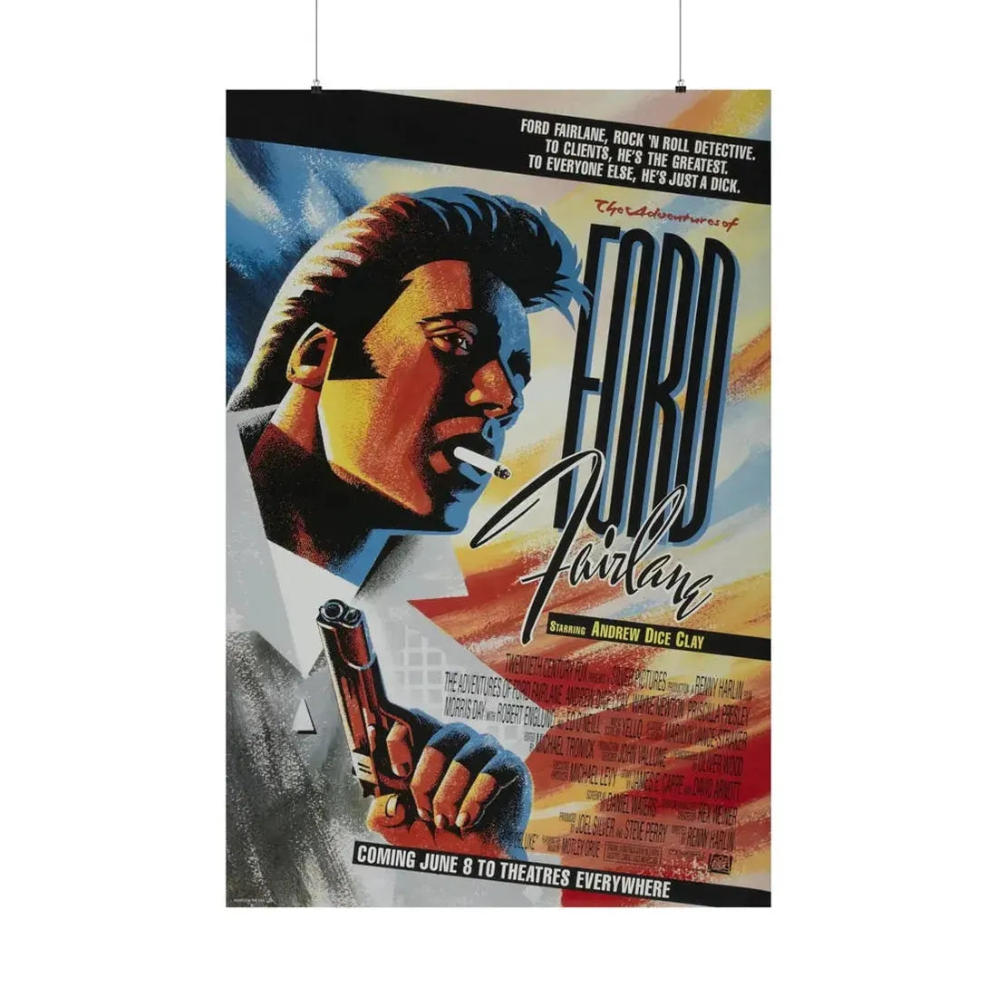 THE ADVENTURES OF FORD FAIRLANE 1990 - Paper Movie Poster 36" x 54" Matte - The Sticker Space