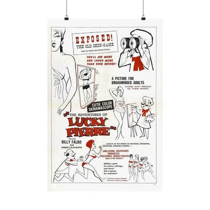 THE ADVENTURES OF LUCKY PIERRE 1961 - Paper Movie Poster 20″ x 30″ Matte - The Sticker Space