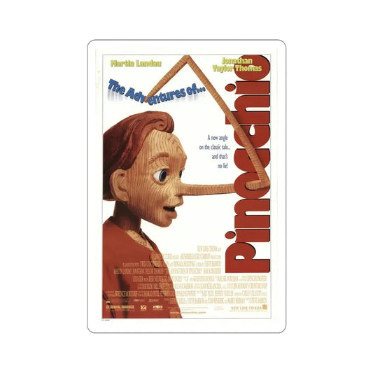 The Adventures Of Pinocchio 1996 Movie Poster STICKER Vinyl Die-Cut Decal 6 Inch - The Sticker Space