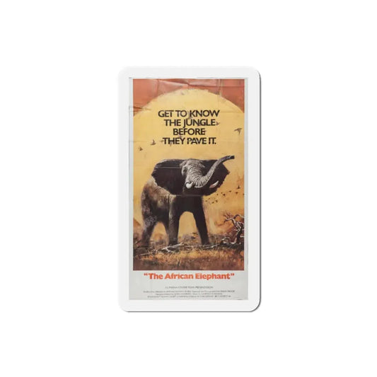 The African Elephant 1971 Movie Poster Refrigerator Magnet 2 Inch - The Sticker Space