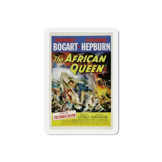 The African Queen 1951 Movie Poster Refrigerator Magnet 2 Inch - The Sticker Space