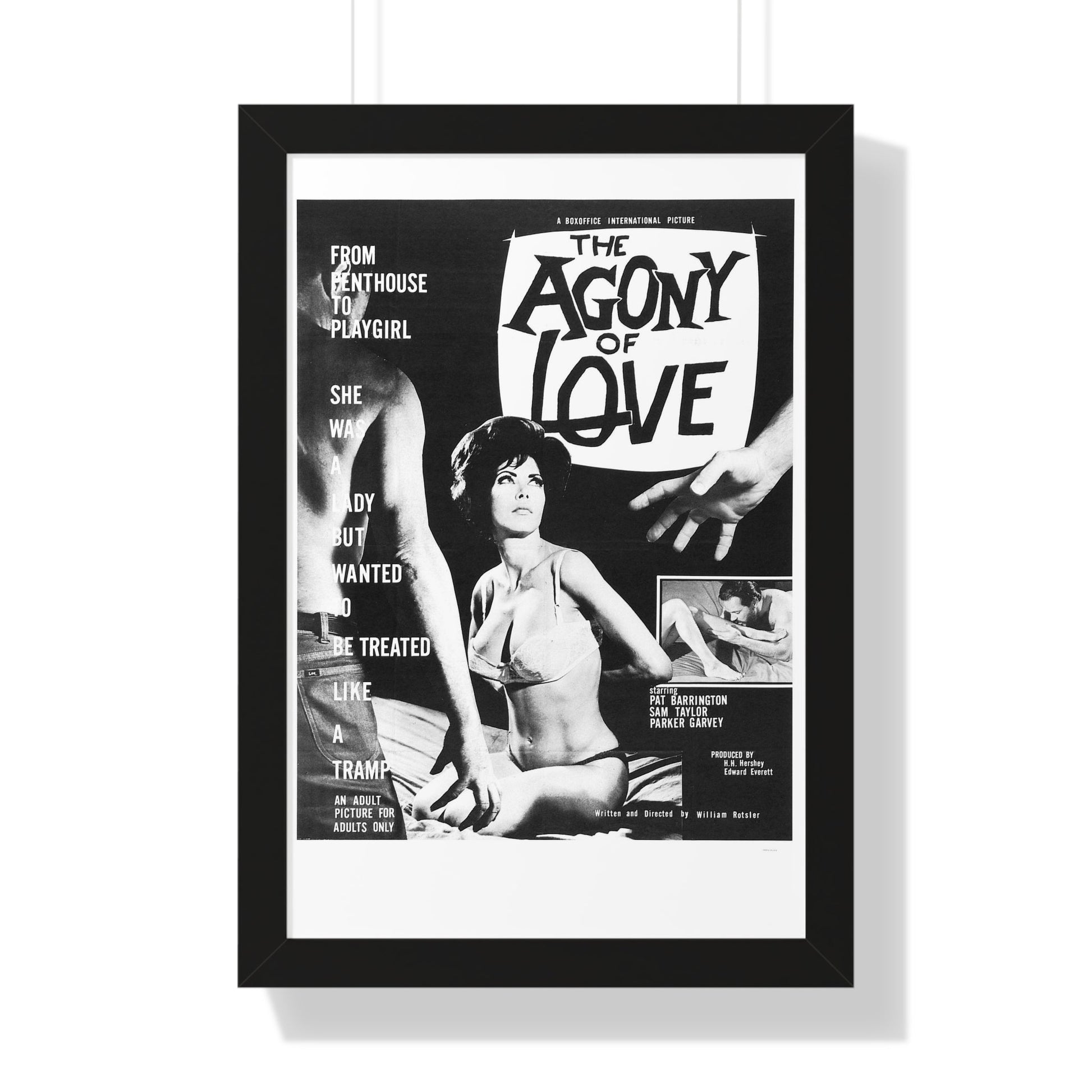 THE AGONY OF LOVE 1966 - Framed Movie Poster-16″ x 24″-The Sticker Space