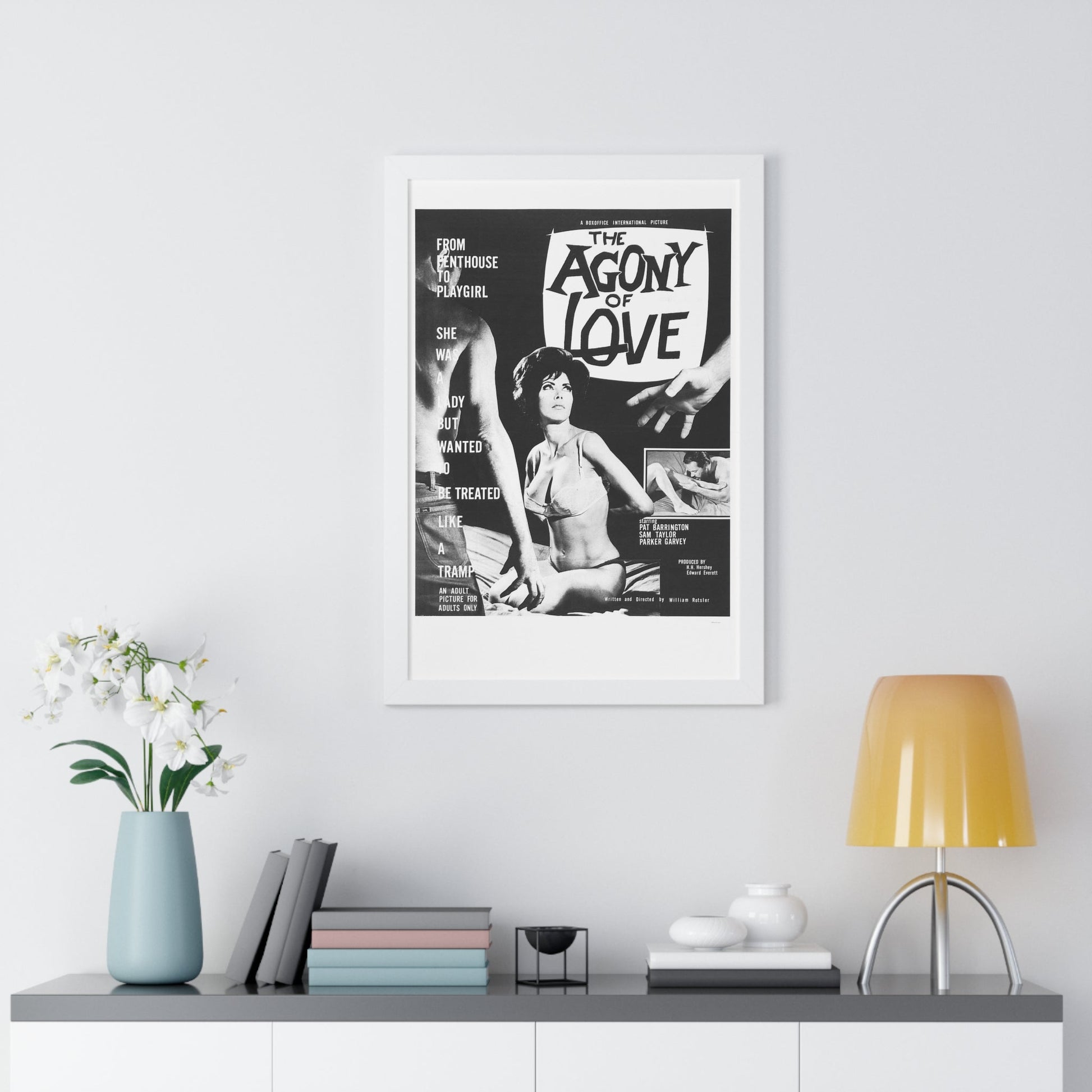 THE AGONY OF LOVE 1966 - Framed Movie Poster-The Sticker Space