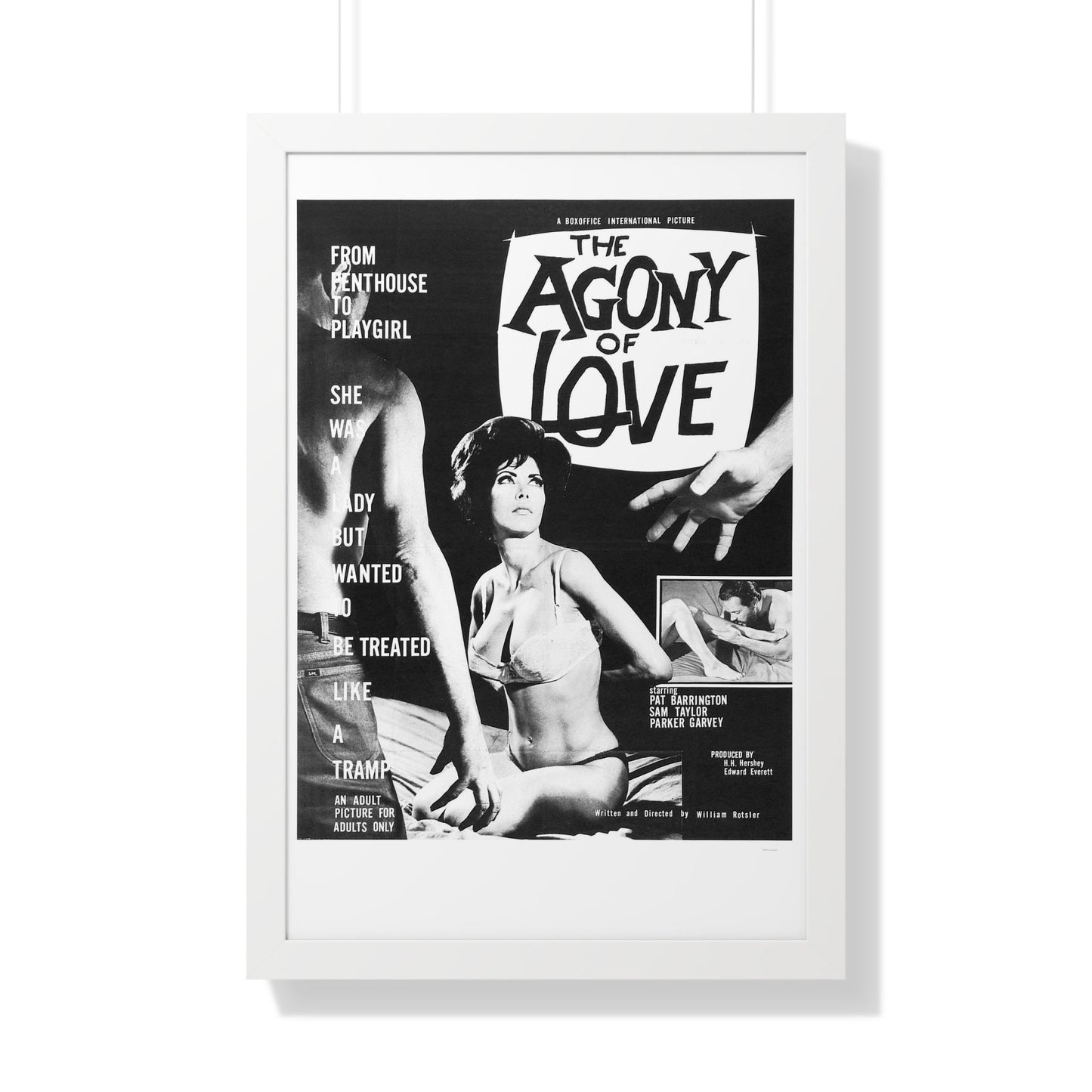 THE AGONY OF LOVE 1966 - Framed Movie Poster-20" x 30"-The Sticker Space