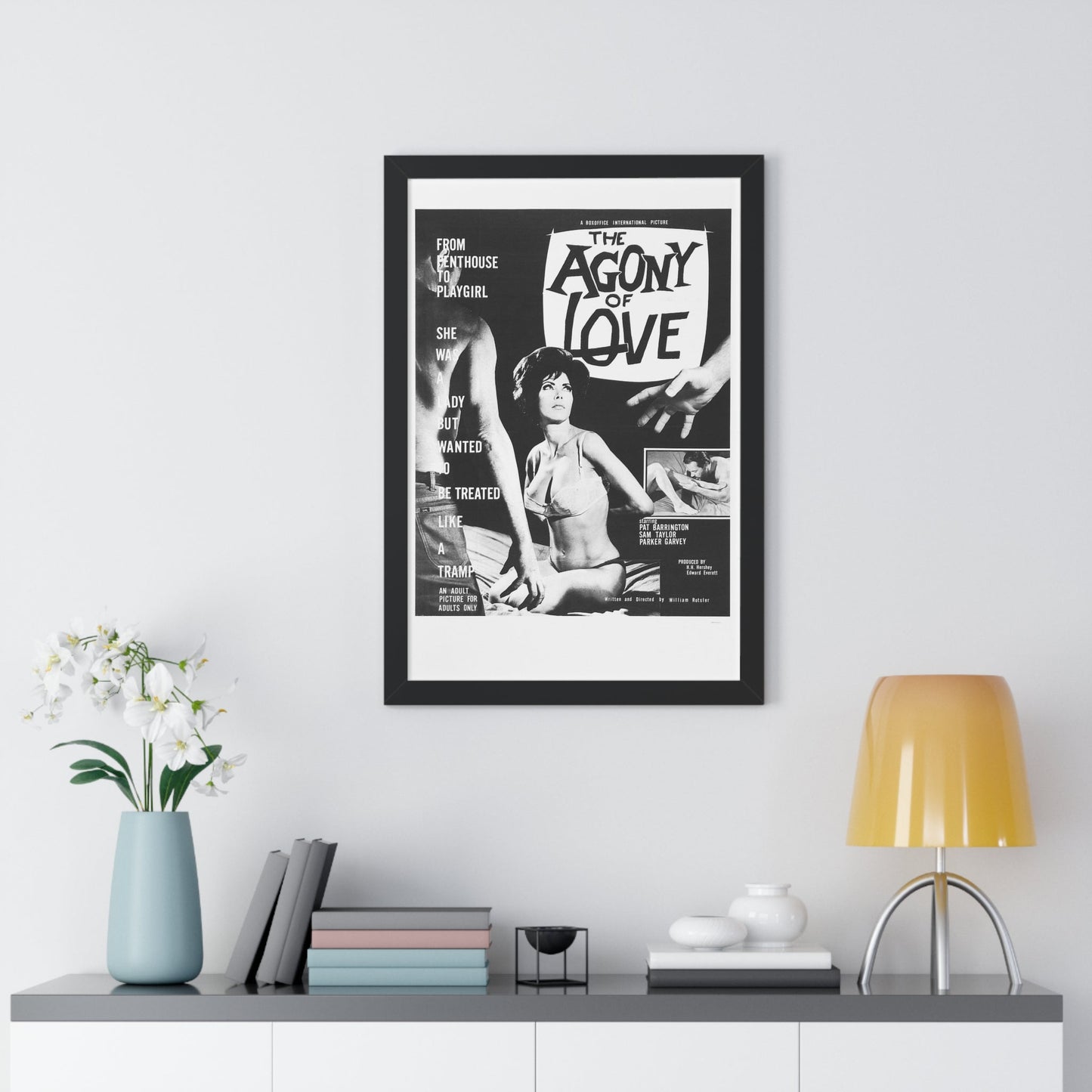 THE AGONY OF LOVE 1966 - Framed Movie Poster-The Sticker Space