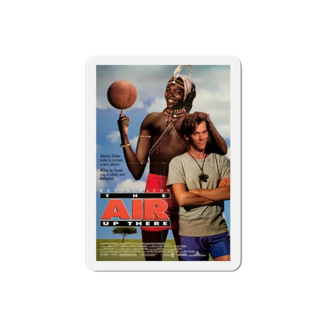 The Air Up There 1994 Movie Poster Refrigerator Magnet 2 Inch - The Sticker Space