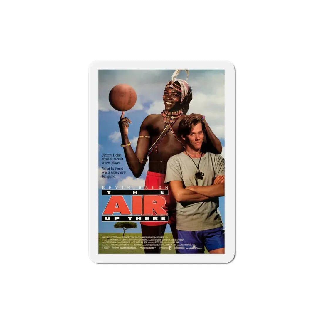 The Air Up There 1994 Movie Poster Refrigerator Magnet 3 Inch - The Sticker Space